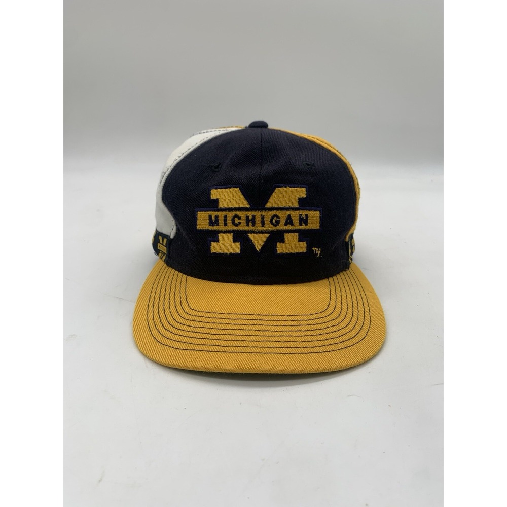 Vintage Pro Player Michigan Hat State University Collage Football 90s